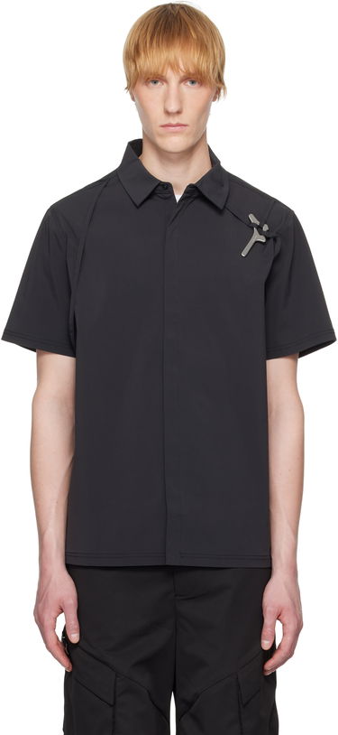 Košeľa HELIOT EMIL Heliot Emil Purulence Technical Shirt Čierna | SS25_M_05_042_BLK01_CO, 0