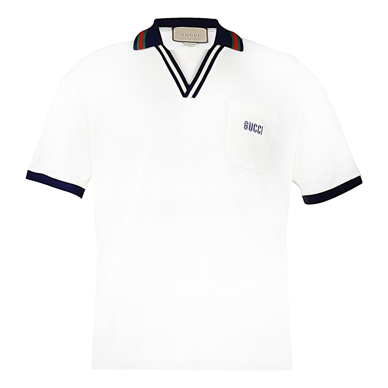 Polo tričko Gucci Gucci Cotton Piquet Polo Shirt Biela | 737667-XJFGK-9133, 0