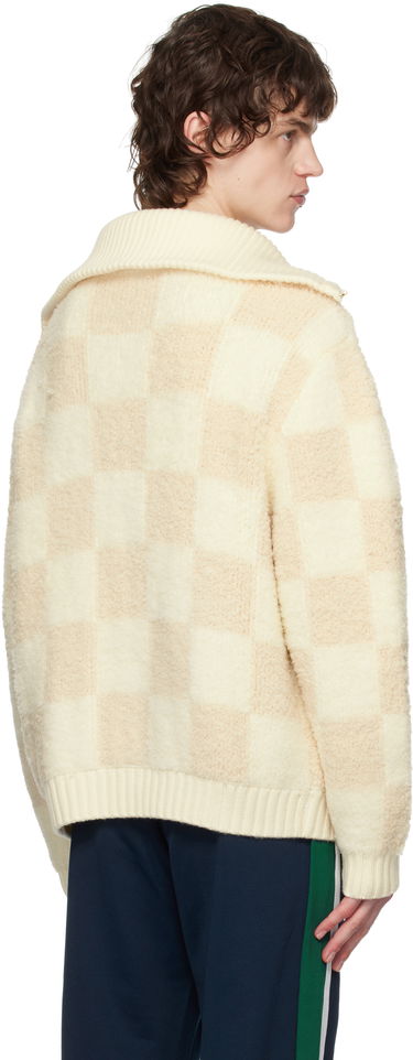 Sveter Casablanca Casablanca Merino Fleece Zip-Up Jacket Béžová | MPS25-KW-851-01, 2