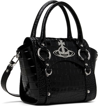 Kabelka Vivienne Westwood Vivienne Westwood Small Betty Crocodile-Embossed Bag Čierna | 47030004W-L0099-, 1