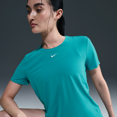 Tričko Nike Dri-Fit One Classic Short Sleeve T-Shirt Tyrkysová | IB9408-345, 3