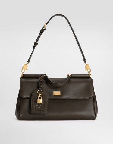 Kabelka Dolce & Gabbana Dolce & Gabbana My Sicily Leather Handbag Hnedá | BB7782B732180076, 2