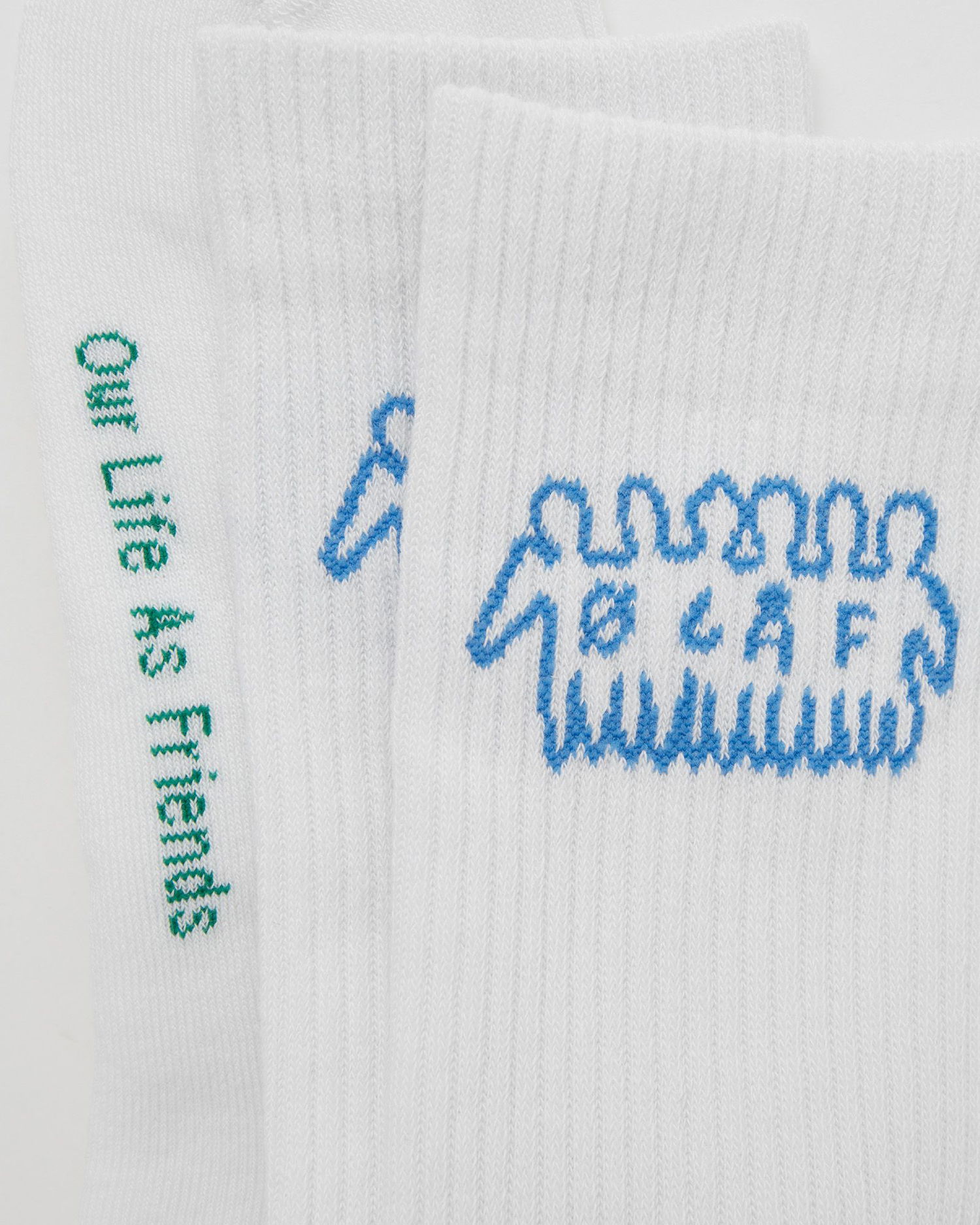 Ponožky ØLÅF FRIENDS SOCKS Biela | A170804-OPTICAL-WHITE, 1