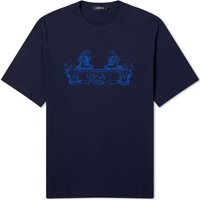 Men's Cartouche Print Tee Navy Blue