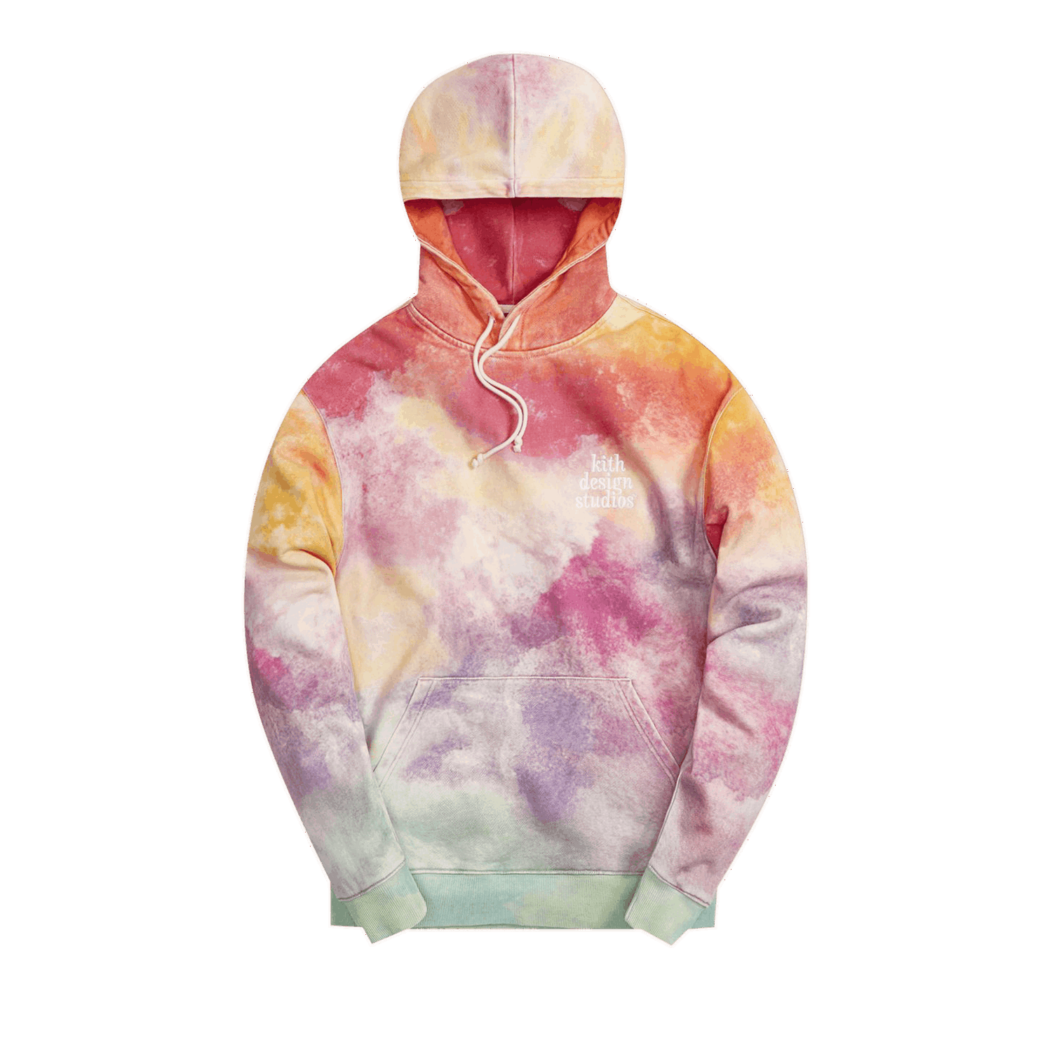 Mikina KITH Tie Dye Williams III Hoodie Ružová | KH2636 106, 0