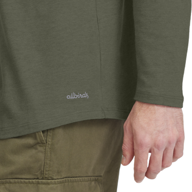 Tričko Allbirds Merino Long Sleeve T-Shirt, Size Small Zelené | A12117M, 3