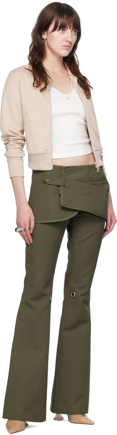 Bunda Courrèges Courrèges Zip Track Jacket Béžová | 124JVE010JS0091, 3