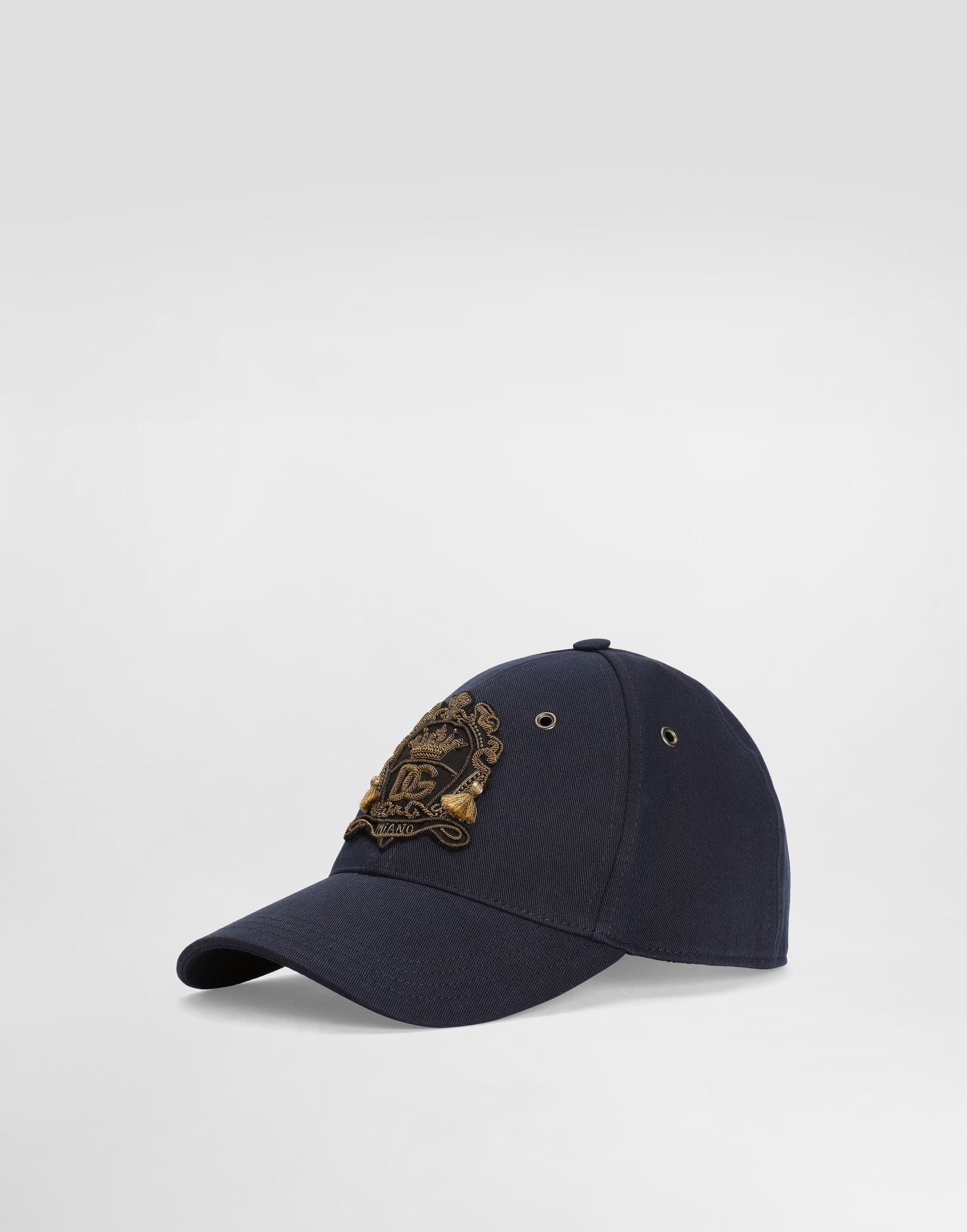 Šiltovka Dolce & Gabbana Washed-effect Drill Baseball Cap Navy | GH935ZG8ON8S9001, 0