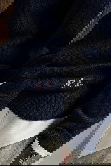 Sveter Polo by Ralph Lauren Polo Ralph Lauren Lscn Long Sleeve Sweater with Bear Navy | 710970284, 2