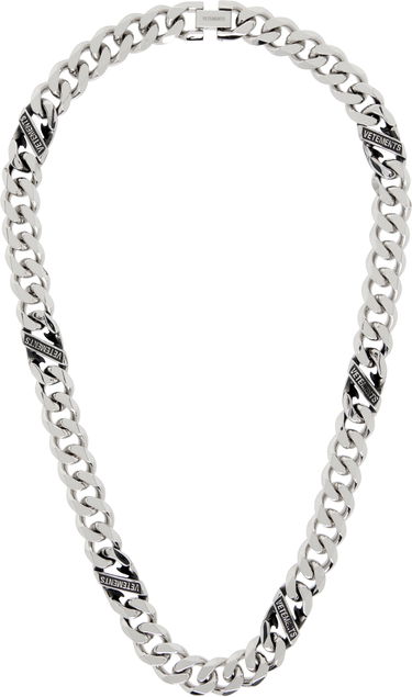 Náhrdelník VETEMENTS Vetements Silver-Tone Logo Chain Necklace Metalická | UH76NE850S, 0
