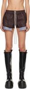 DRKSHDW Concordians Fog Boxers Denim Shorts