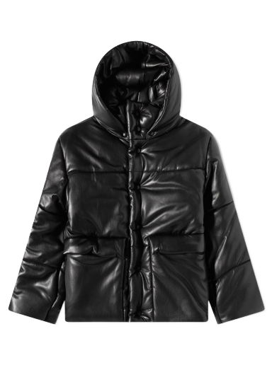 Prešívaná bunda Nanushka Hide Vegan Leather Puffer Jacket Čierna | NM22CROW00299