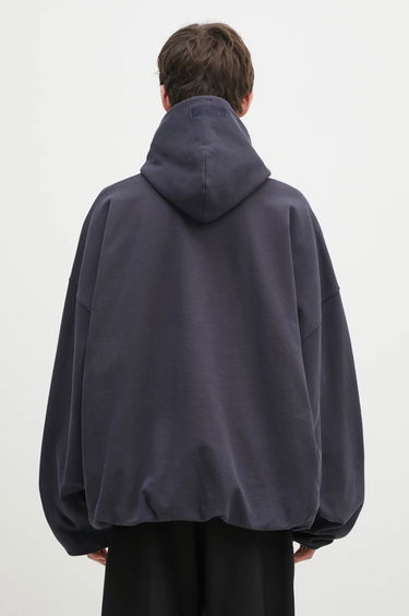 Mikina VETEMENTS Oval Logo Cropped Boxy Hoodie Šedá | UA66HD600N, 2