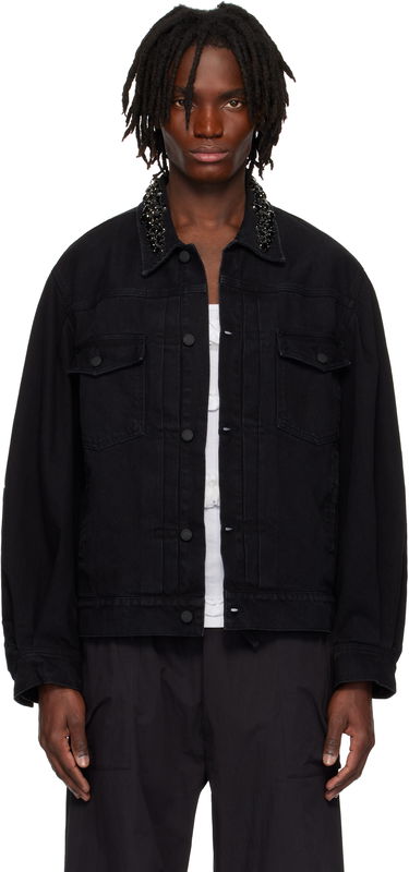 Bunda Simone Rocha Simone Rocha Embellished Denim Jacket Čierna | 6116B 1239, 0