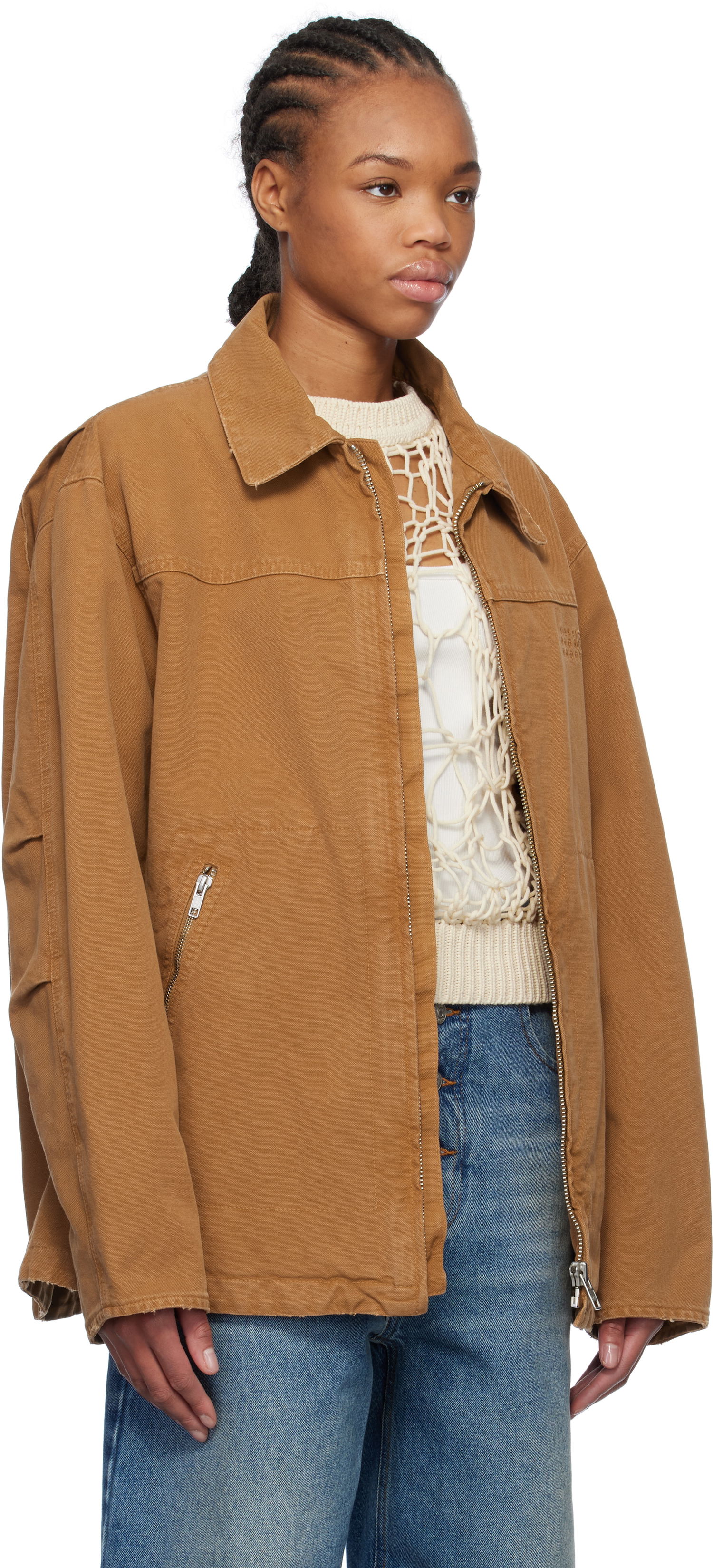Bunda Maison Margiela MM6 Maison Margiela Canvas Jacket Hnedá | SH0AM0048 M35249, 1