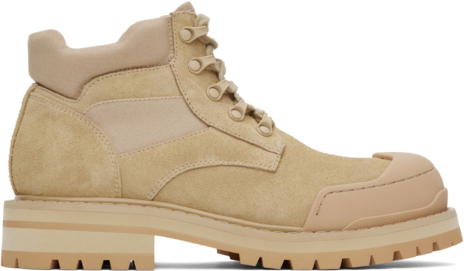 Tenisky a topánky Marni Suede Patchy Combat Boots Béžová | TCMR006304 PR211, 0
