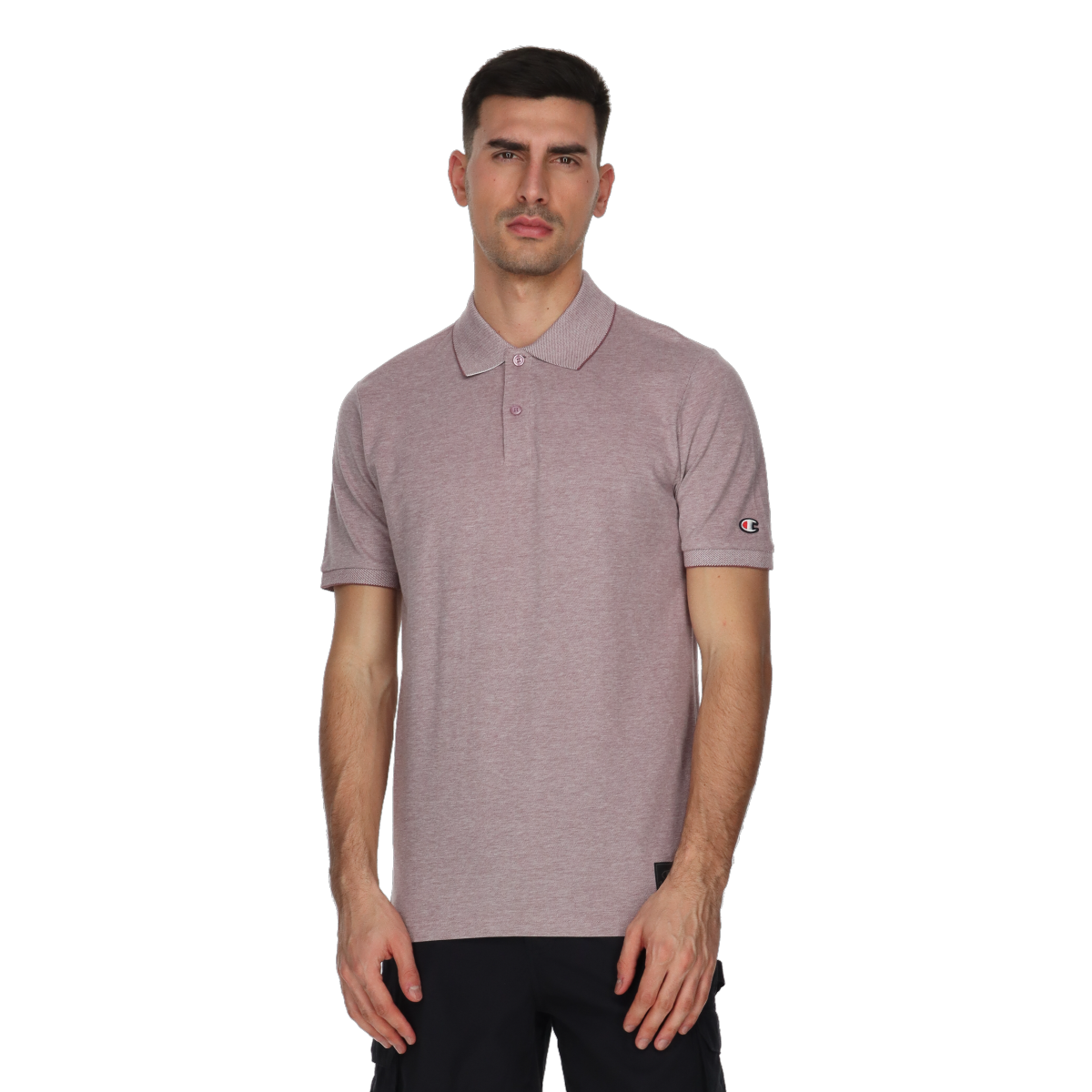 Polo tričko Champion Easy Short Sleeve Polo Fialová | 220530-RM001, 0