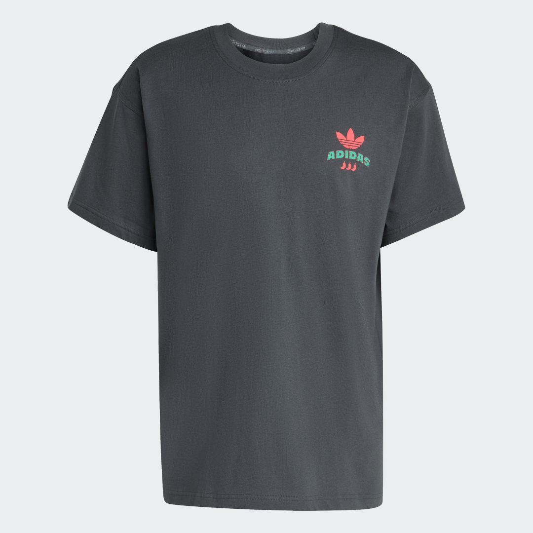 Tričko adidas Performance Chilli GFX Graphic T-Shirt Šedá | KG9864, 0