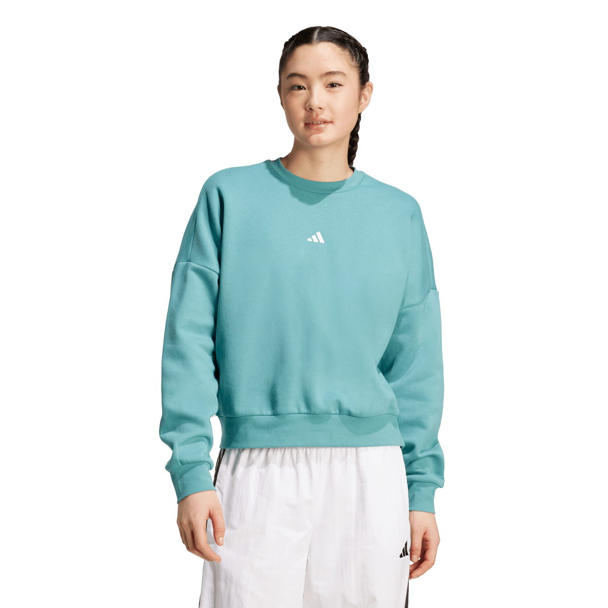 Mikina adidas Originals FC Cropped Sweatshirt Tyrkysová | JV7299, 0