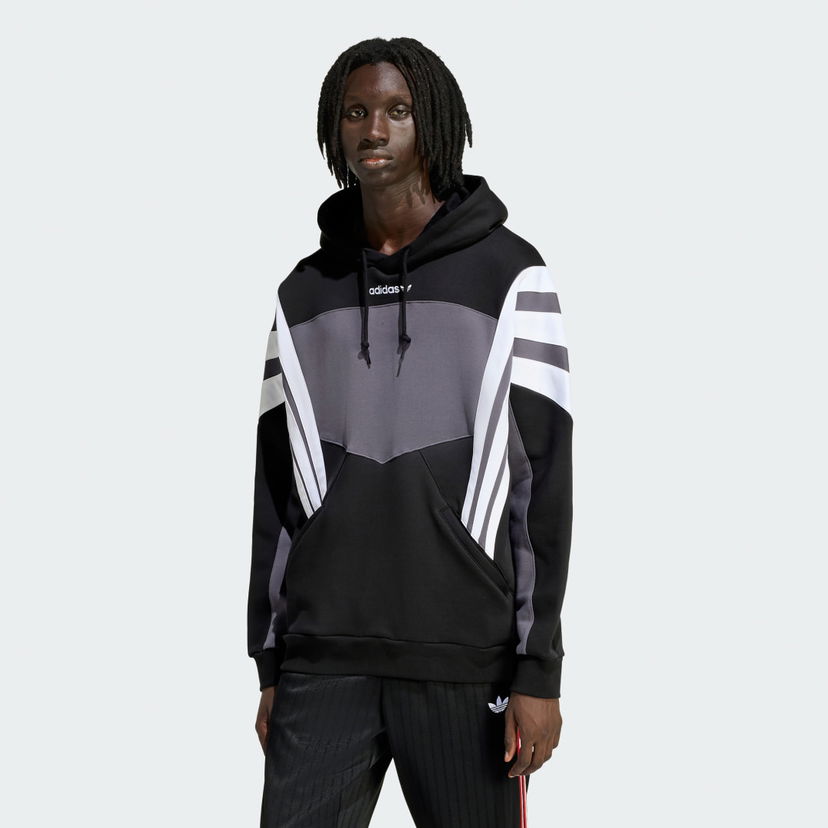 Mikina adidas Performance Colorblock Striped Hoodie SANTIAGO HD Rôznofarebný | KT0727