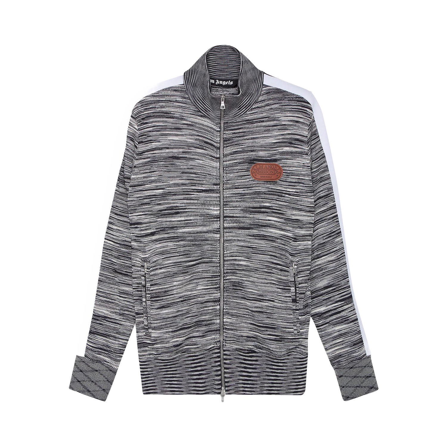 Bunda Palm Angels x Missoni Knitted Track Jacket Šedá | PMHA028F21KNI0010860, 1
