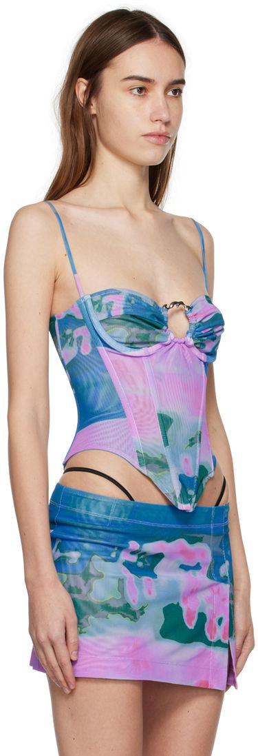 Sukňa Miaou Miaou Hannah Jewett Edition Deia Printed Mesh Tank Top Rôznofarebný | 7069PM1THP, 1
