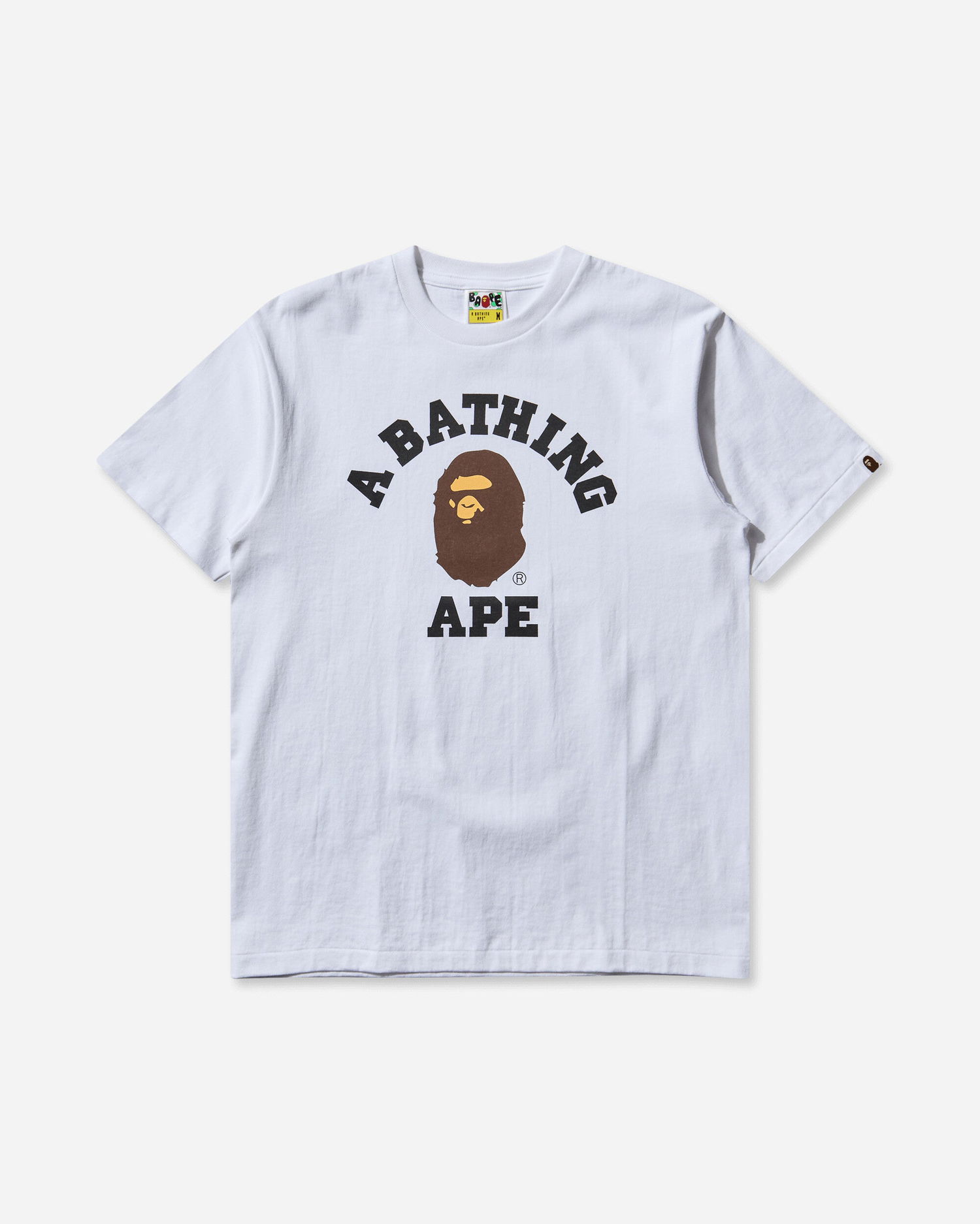 Tričko BAPE College T-Shirt Biela | 1L80110001 WHITE, 1