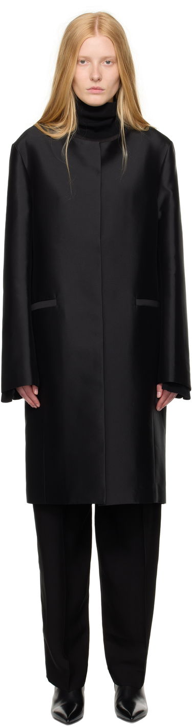 Kabáty TOTEME TOTEME Collarless Coat Čierna | 253-WRO0213-FB0429, 0