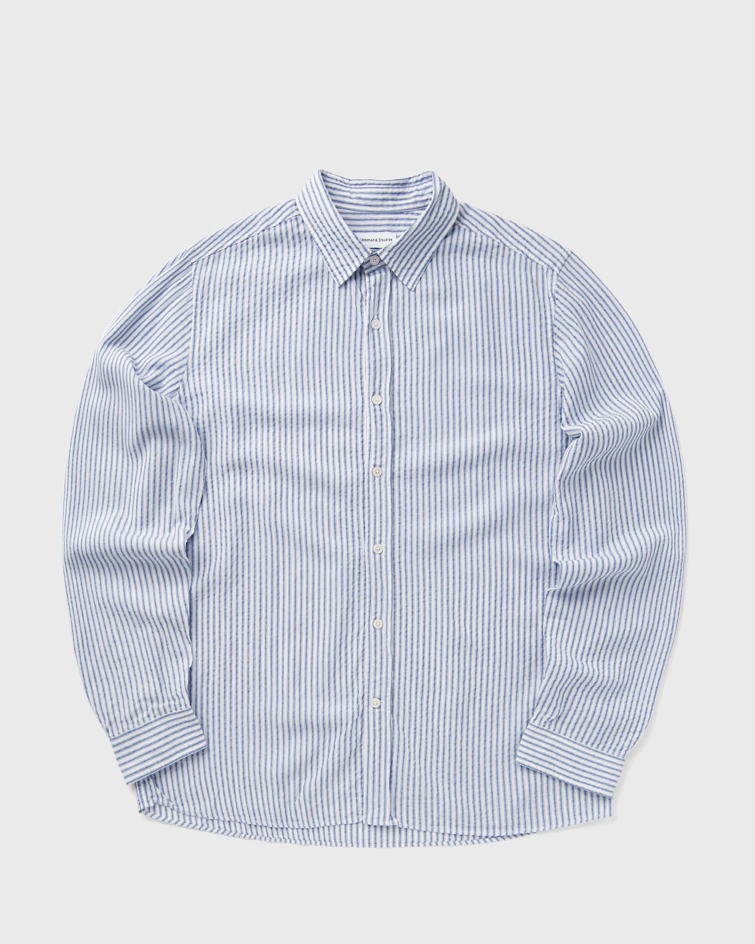 Košeľa Edmmond Studios Lobby Striped Seersucker Shirt Modrá | 125-10-10550, 1