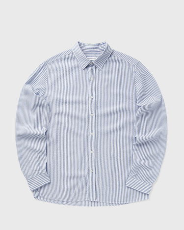 Košeľa Edmmond Studios Lobby Striped Seersucker Shirt Modrá | 125-10-10550, 1