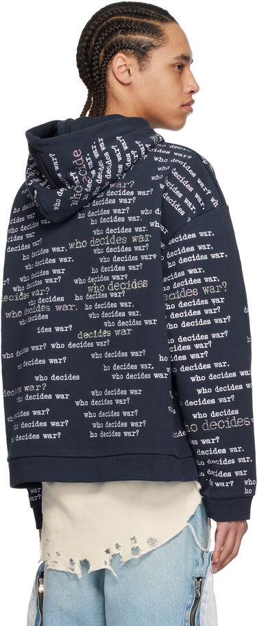 Mikina Who Decides War WDW Scripture Hoodie Navy | 1110540019SS25, 2