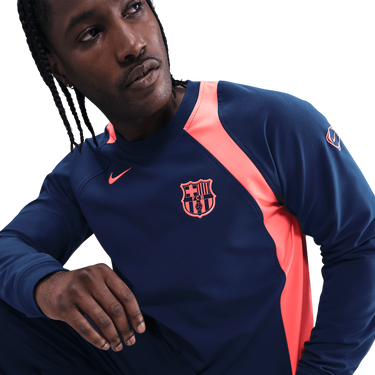 Mikina Nike FC Barcelona Soccer Crew-Neck Top Navy | hq9778-410, 4