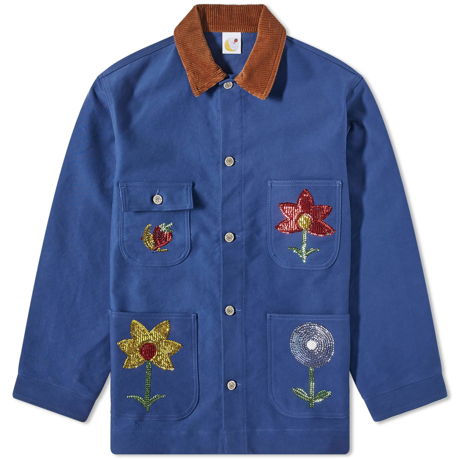 Bunda Sky High Farm Embroidered Workwear Jacket Navy | SHF03C001-BL, 0