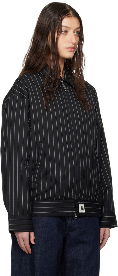 Bomber bunda Carhartt WIP Carhartt WIP Seaton Pinstripe Jacket Čierna | I034449 2MBXX, 1