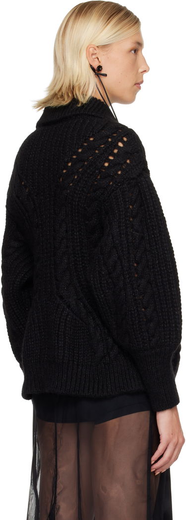 Sveter Simone Rocha Simone Rocha Sculpted Chunky Knit Cardigan Čierna | MZMK1B 0665, 2