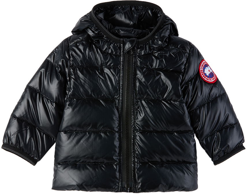 Prešívaná bunda Canada Goose Kids' Crofton Down Hooded Jacket Čierna | 5460B, 0