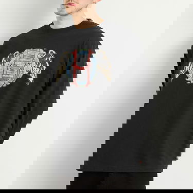 Tričko Honor The Gift Honor the Gift Honor Wings Long Sleeve T-Shirt, Size Large Čierna | HTG250248-BLK, 5