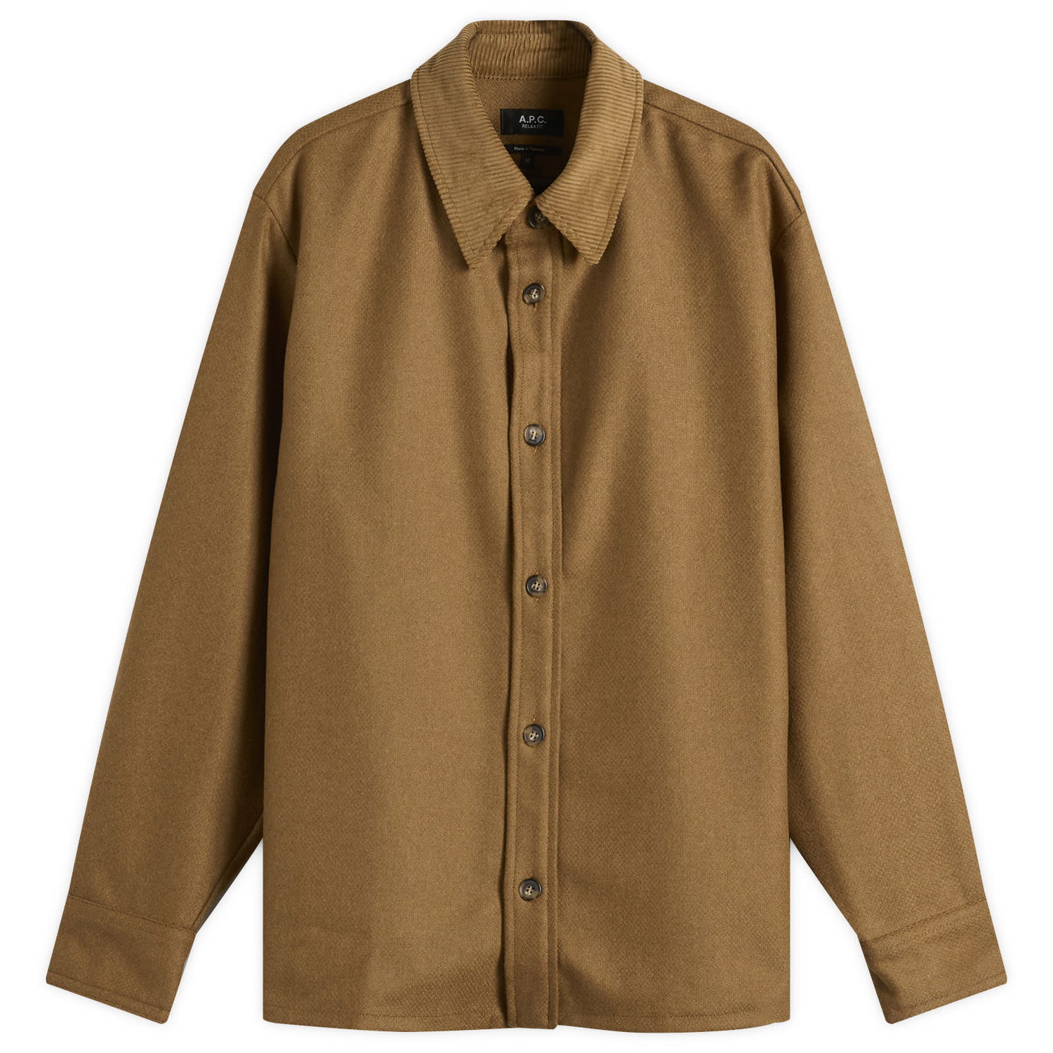 Košeľa A.P.C. Bernado Wool Overshirt, Size Small Hnedá | WVBCV-H32030-PCB, 0
