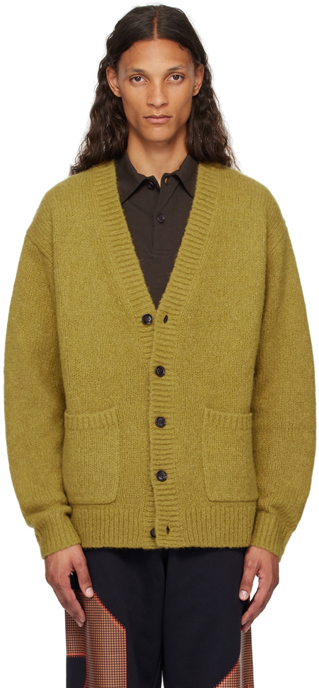 Yellow Alpaca Cardigan