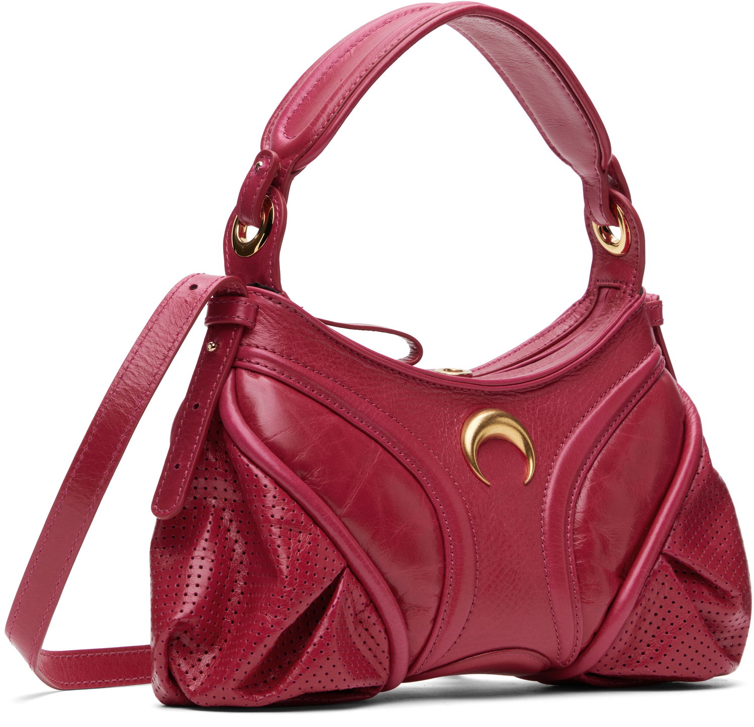 Kabelka Marine Serre Marine Serre Futura Mini Leather Bag Ružová | WBA006A RLEA0023, 1