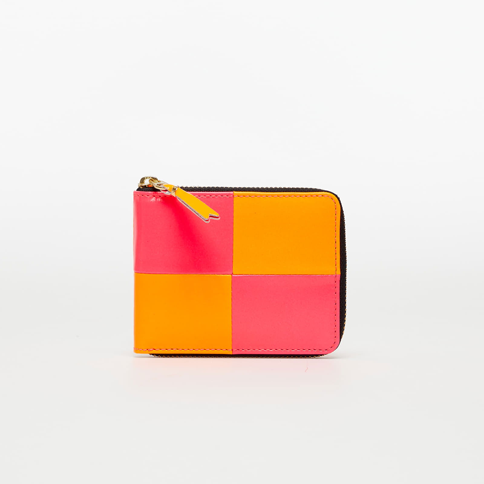 Fluo Squares Wallet Light Orange/ Pink