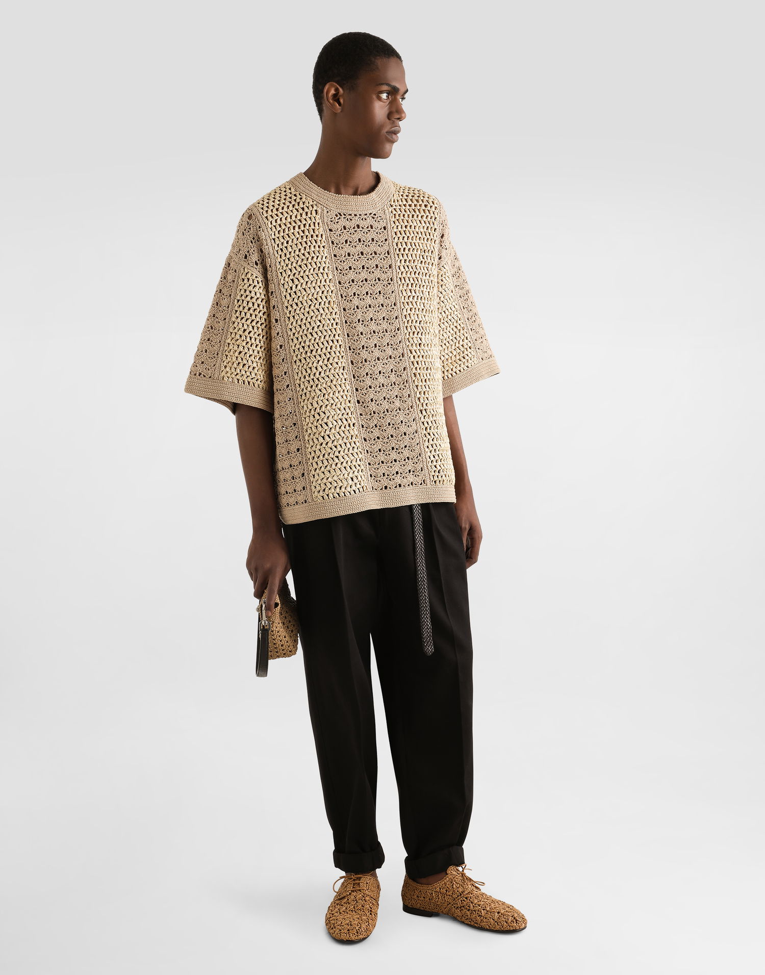 Sveter Dolce & Gabbana Dolce & Gabbana Crochet Top Béžová | GXXA1TJFMNEW0802, 1