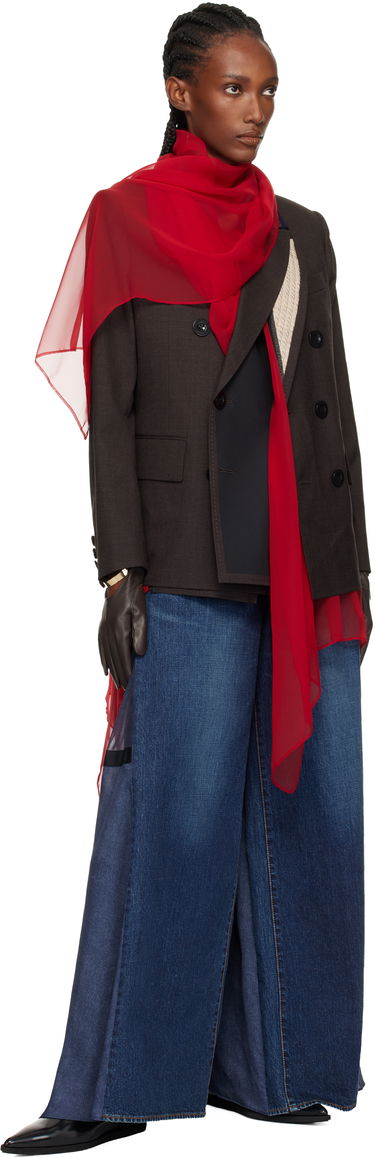Rukavice sacai sacai Leather Bangle Gloves Hnedá | 25-08253, 2