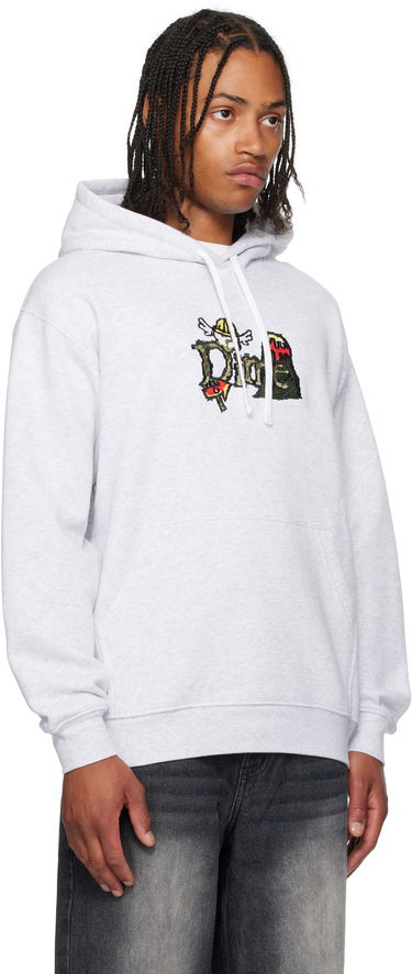 Mikina Dime Dime Classic Fuzzy Hoodie Šedá | DIMESU2545ASH, 1