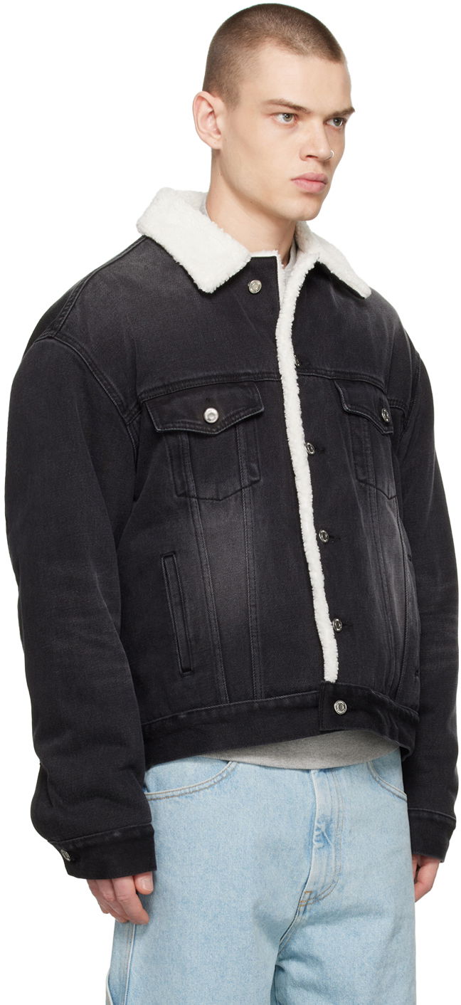 Bunda We11done Oversized Faux-Shearling Jacket Čierna | WD-DJ3-22-378-U-BK, 1