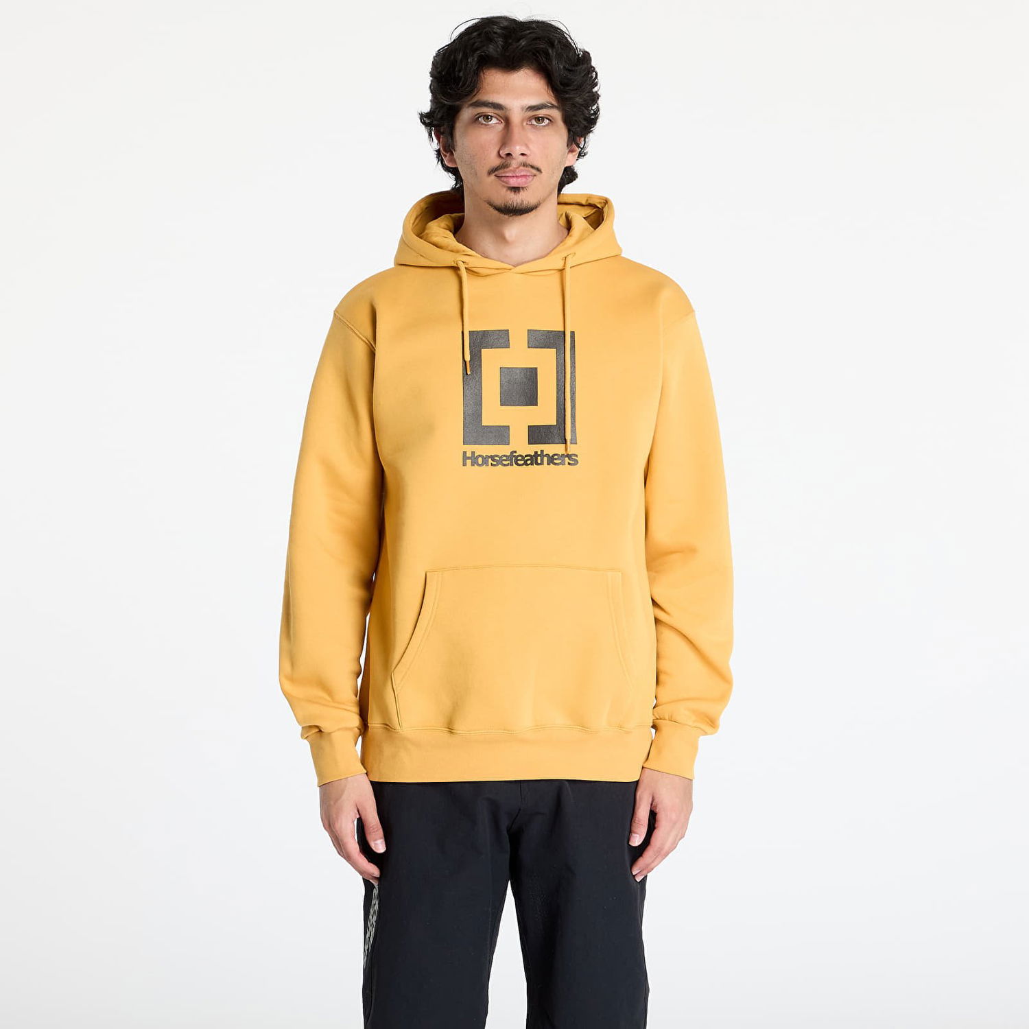 Mikina Horsefeathers Horsefeathers Leader Hoodie Žltá | SM1355D, 0