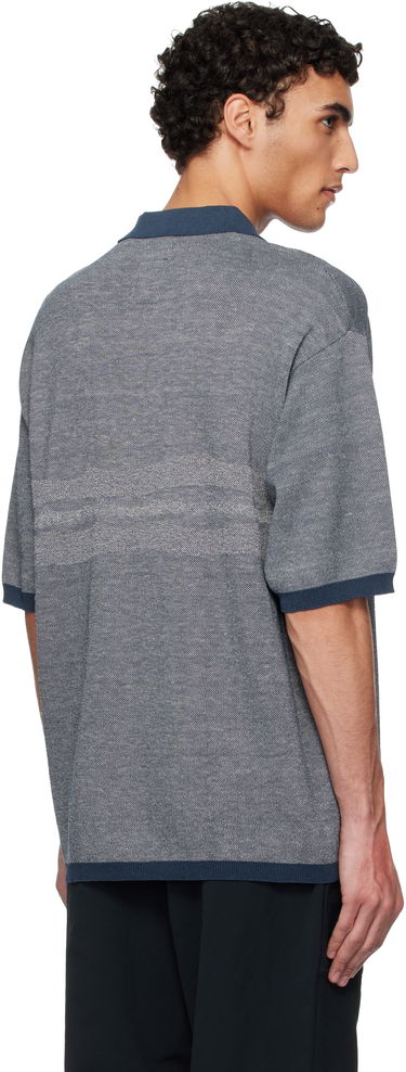 Polo tričko NANAMICA nanamica Linen Knit Polo Modrá | S25SH016U, 2