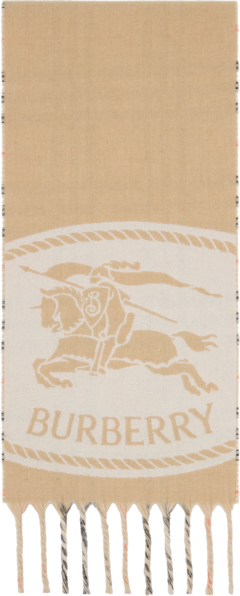 Šál Burberry Burberry Reversible Knight Stamp Scarf Béžová | 8109751