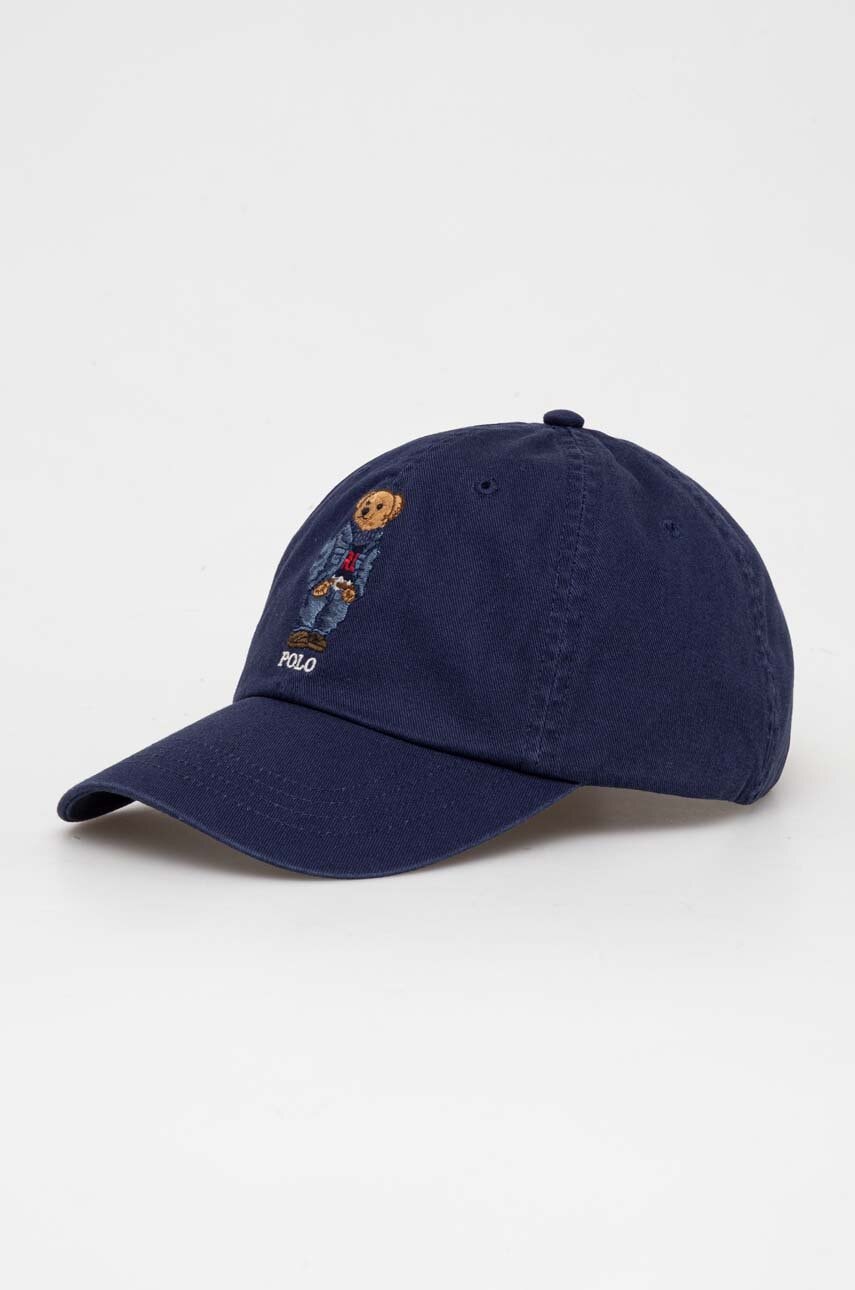 Šiltovka Polo by Ralph Lauren Cotton Baseball Cap with Polo Bear Embroidery Navy | 710917437, 0