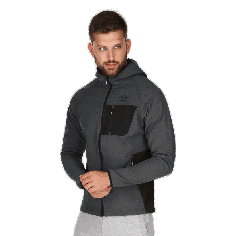 Bunda Umbro Fixture Soft Shell Jacket Šedá | UMS193140-33
